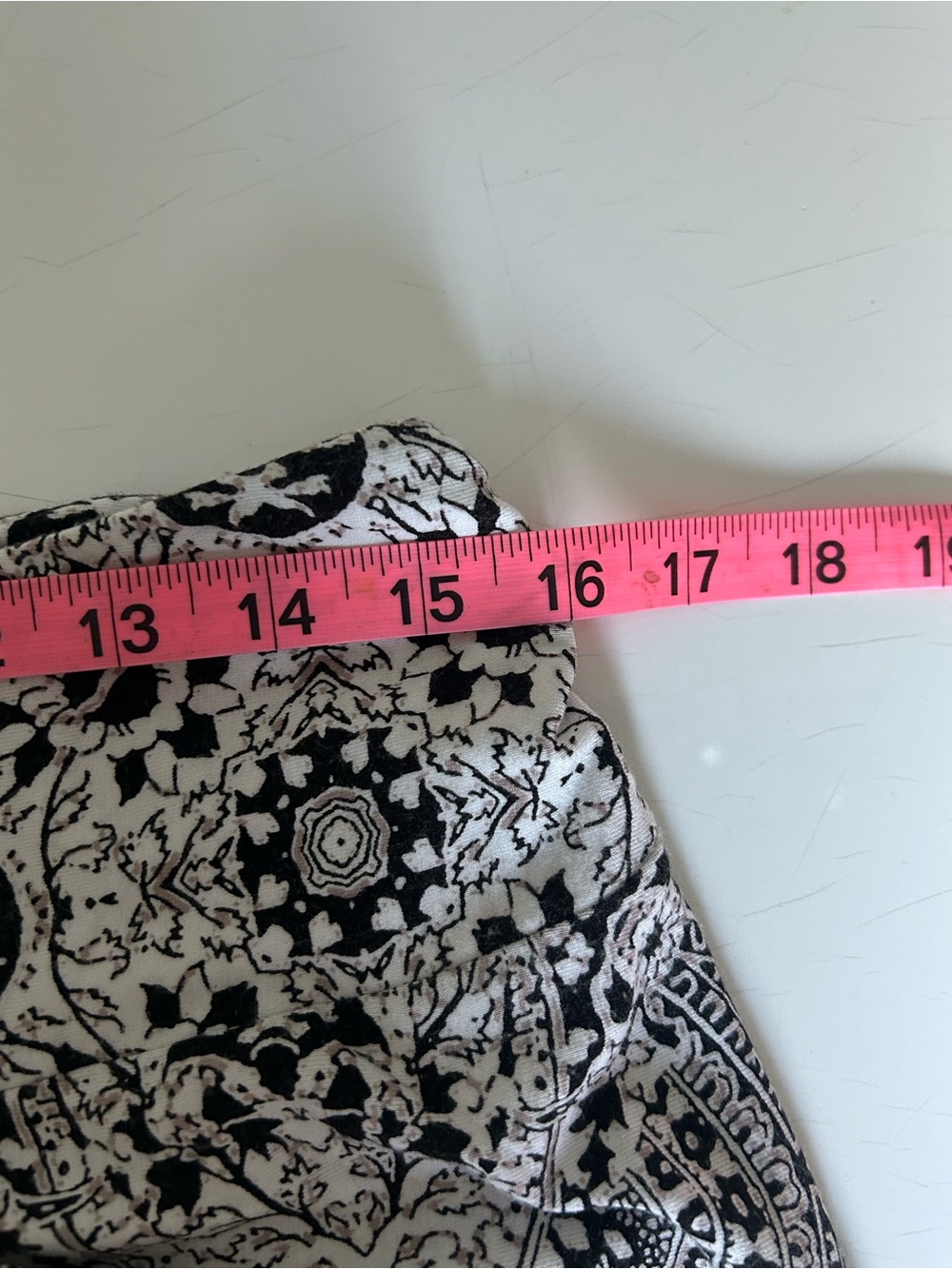 Cynthia Rowley Black & White Boho Foldover Stretchy Maxi Skirt Size Large - Picture 7 of 8